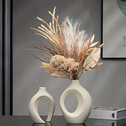 Woven Whispers: A Modern Boho Duo for Your Blooms