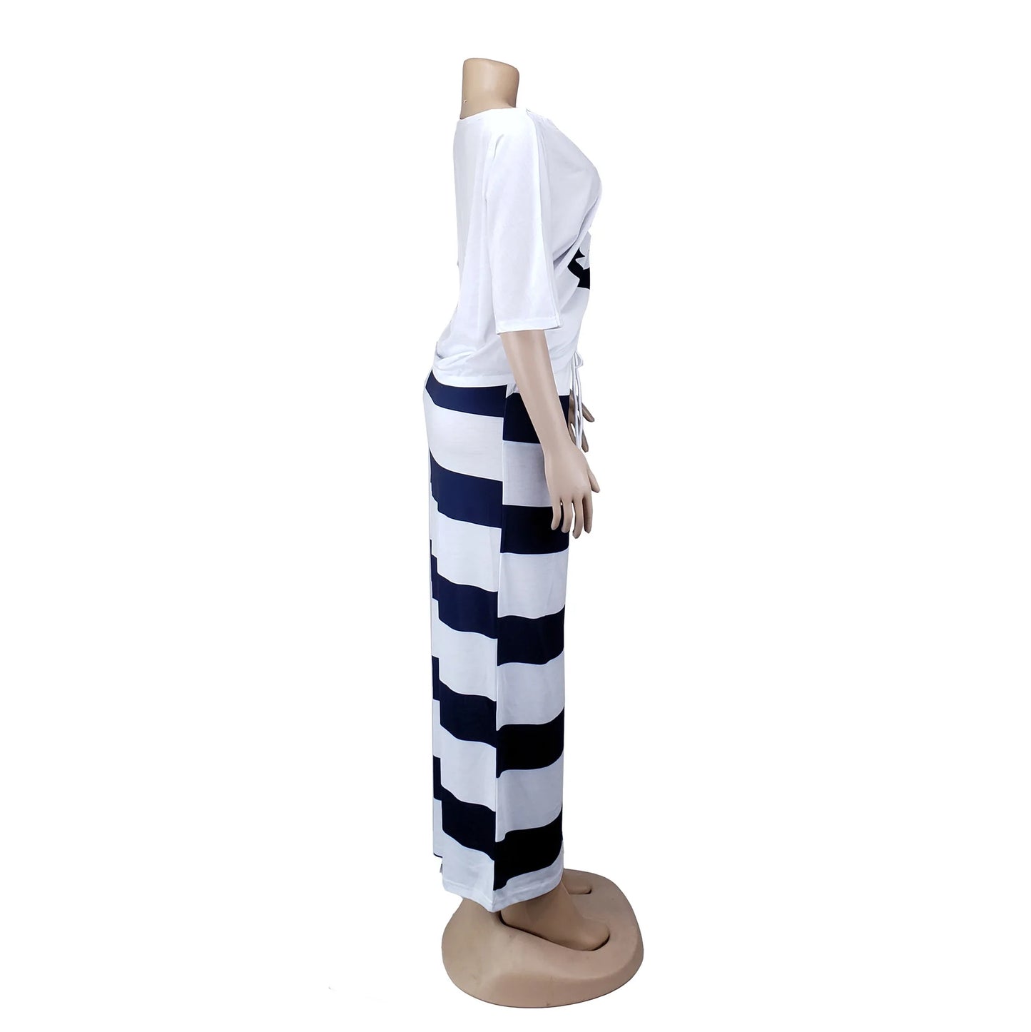 Harbor Luxe: Effortless Elegance in the Anchor Print Set