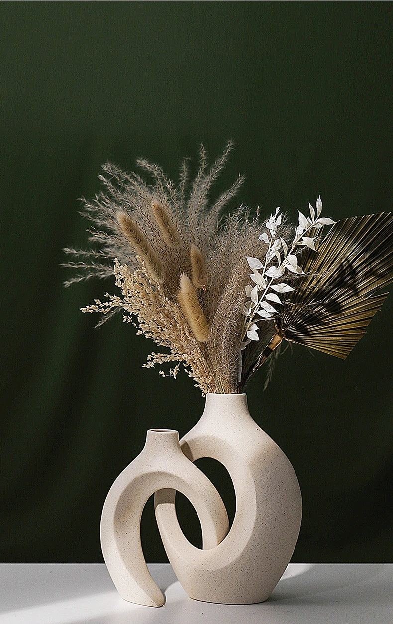 Woven Whispers: A Modern Boho Duo for Your Blooms
