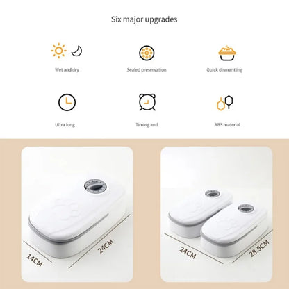 Automatic Pet Feeder 2 Meals Smart Cat Food Dispenser For Wet & Dry Food Kibble Dispenser Accessories Auto Feeder